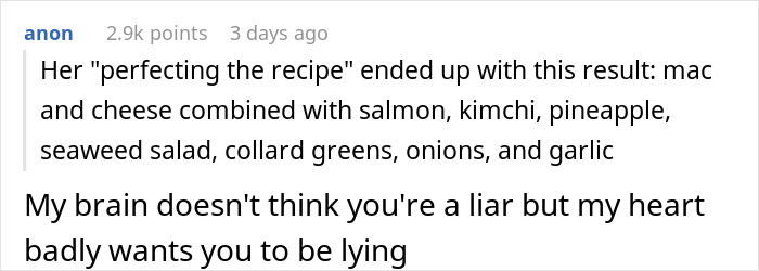 Woman At A Loss For Words After Daughter-In-Law Says She Simply Can&rsquo;t Eat Her Food At A Family Party