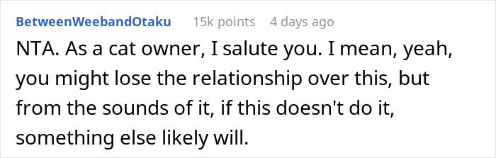 Woman Chooses Her Elderly Cat Over Fianc&eacute; And His Pregnant Daughter, Gets Full Support Online