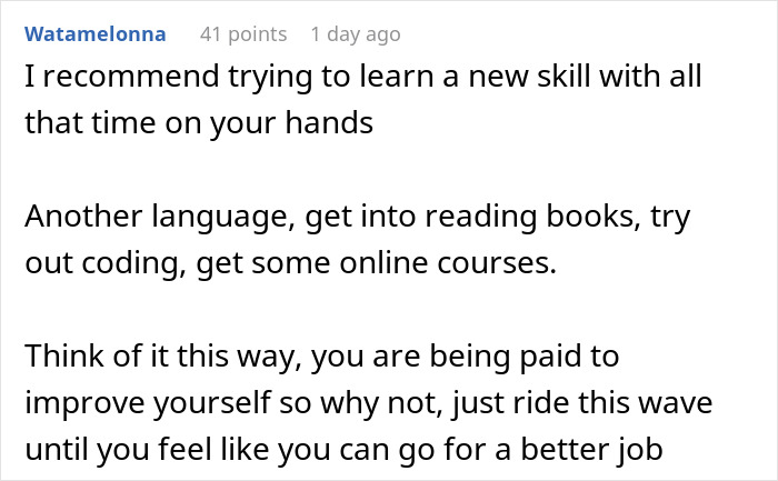 Man Vents About Having Nothing To Do For Hours At Work, The Internet Shoves Some Sense Into Him Man Vents About Having Nothing To Do For Hours At Work, The Internet Shoves Some Sense Into Him