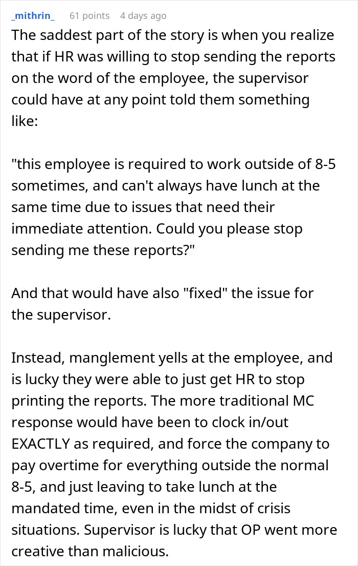 Guy Passes On Supervisor&rsquo;s Exact Words To HR Regarding Time Reports, HR Takes It Literally