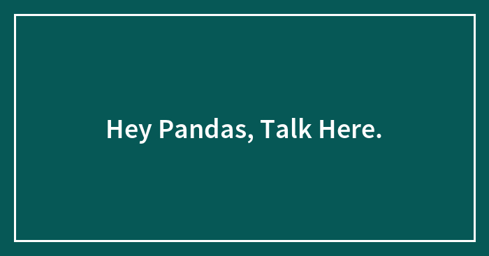 Hey Pandas, Talk Here.