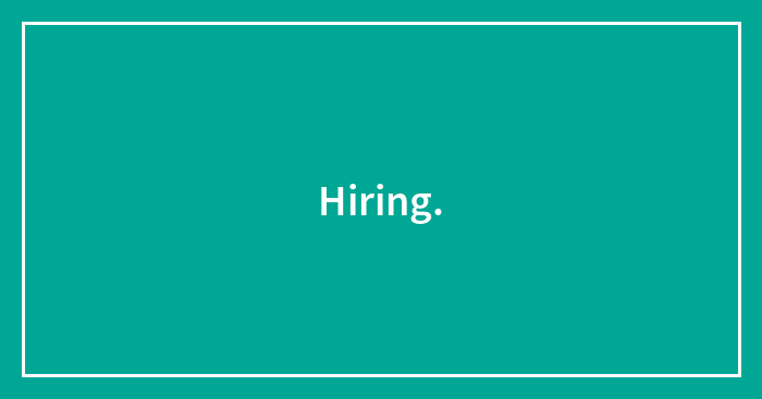 Hiring.