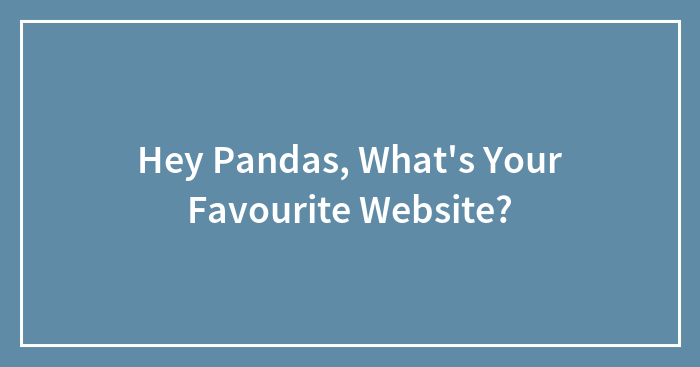 Hey Pandas, What’s Your Favourite Website?