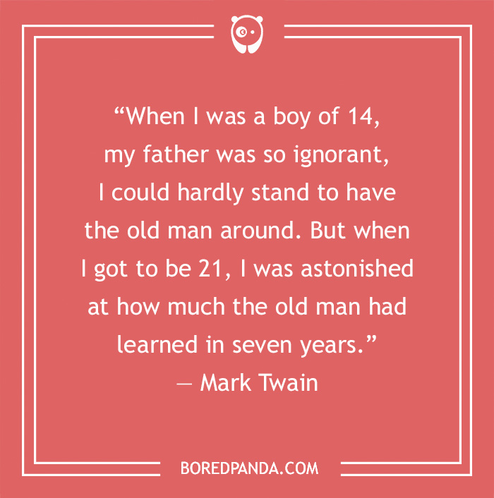 Dad Quote by Mark Twain