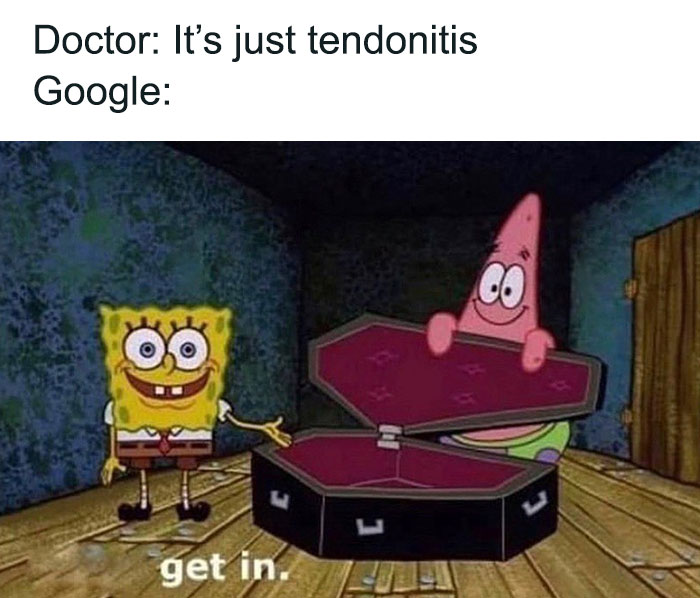 Spongebob meme with a coffin, humorously implying how dance memes may make you want to shake a leg.