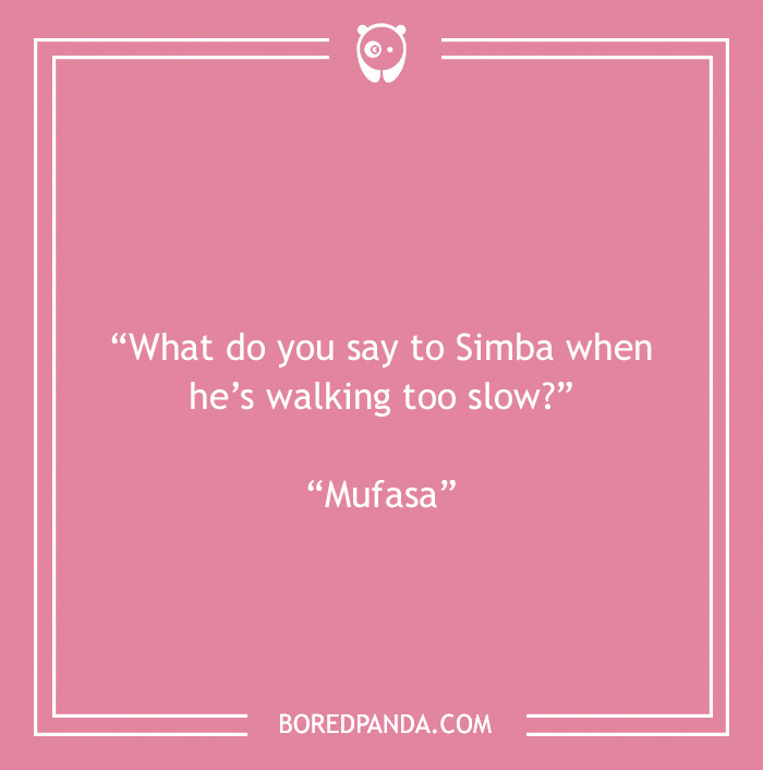 Disney joke on Simba
