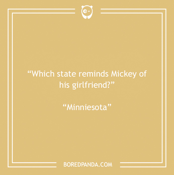 Disney joke on Mickey and his girlfriend 