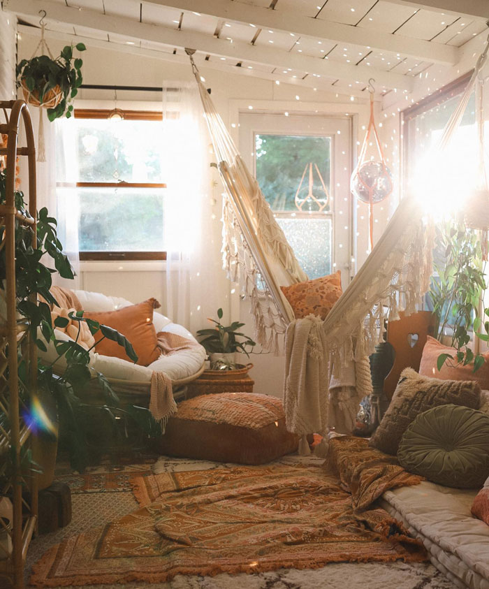 Room with pillows and sheets and sofa Room with pillows and sheets and sofa