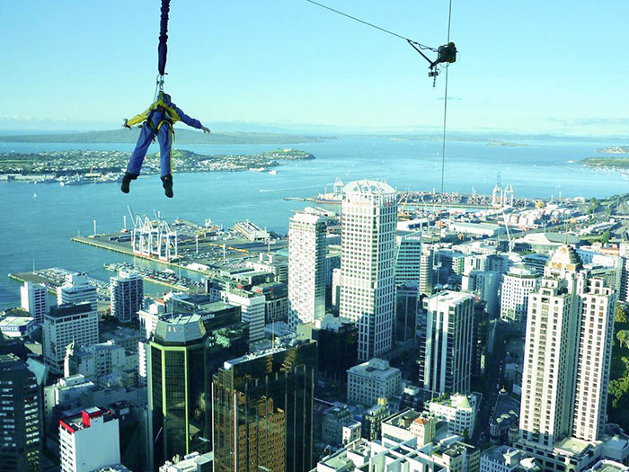 With The City, Sea And Bungee