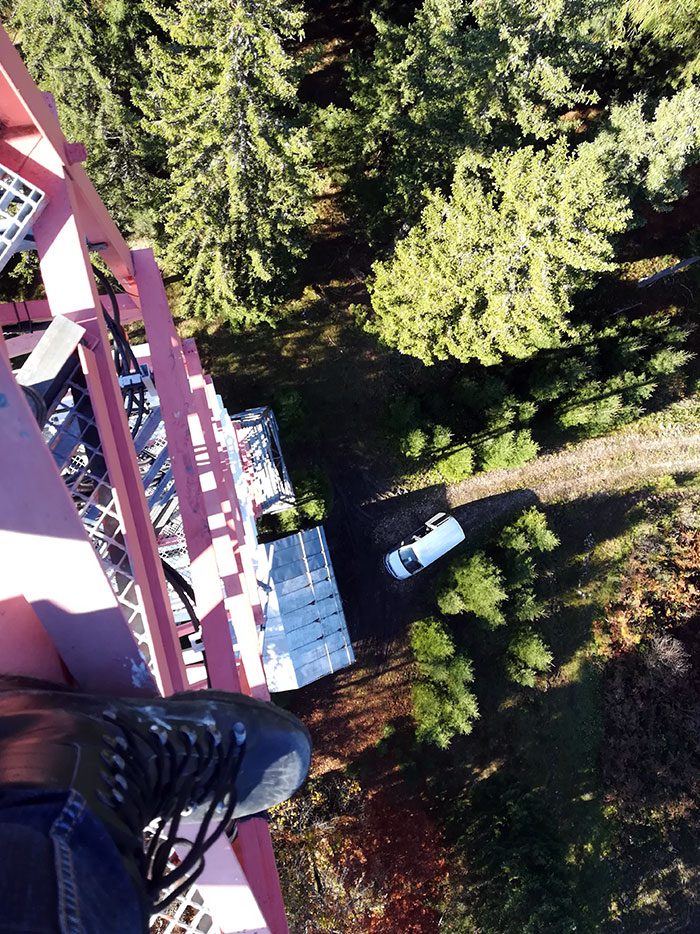 Sweaty Palms. Maybe For People With Extreme Fear Of Heights