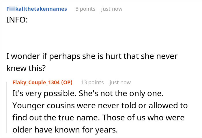 Woman Wants To Name Her Baby After Grandad, Is Upset Her Brother Revealed It Was A Hated Nickname Woman Wants To Name Her Baby After Grandad, Is Upset Her Brother Revealed It Was A Hated Nickname
