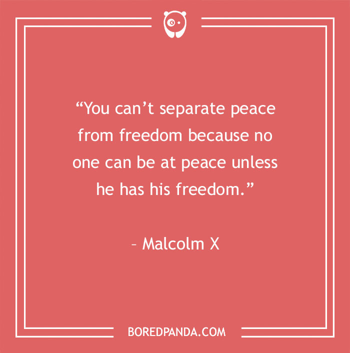 Malcolm X quote about freedom