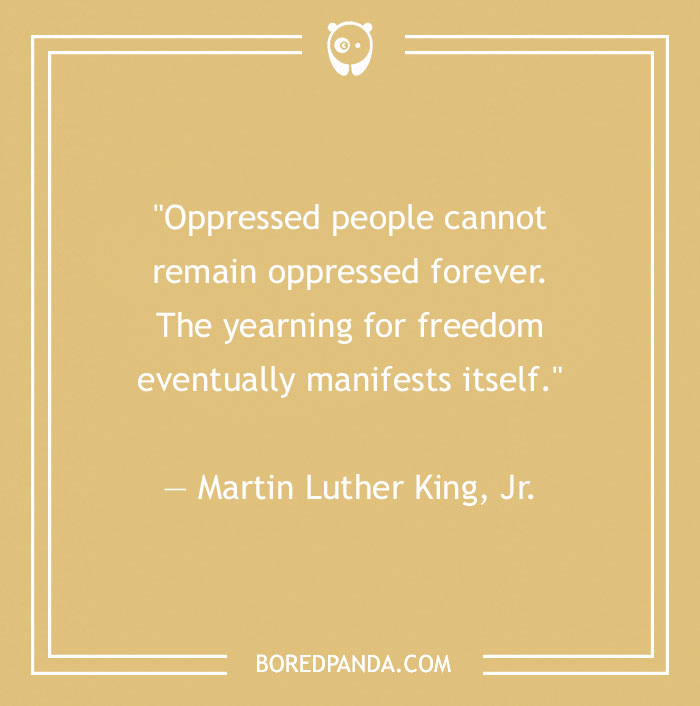 Martin Luther King, Jr. quote about freedom