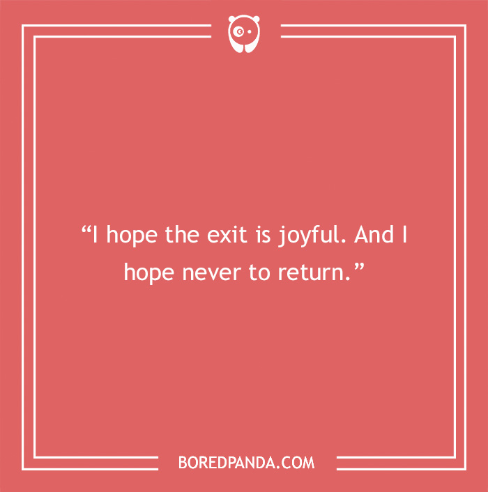 Frida Kahlo quote on life ending with hopeful message, featured on red background embracing art and struggle themes. - 1