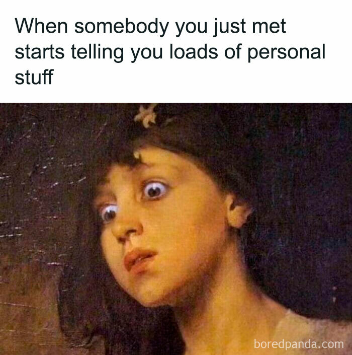 Surprised woman meme humorously highlighting social situations with a funny caption.