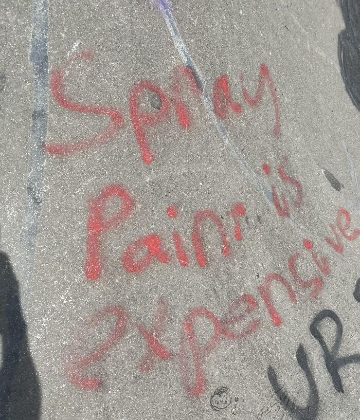 La pintura en spray es cara