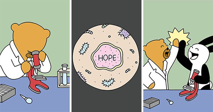 Artist Creates Cute Comics With Not-So-Cute Endings; Here Are 28 Featuring The Character Bear Doctor (New Pics)