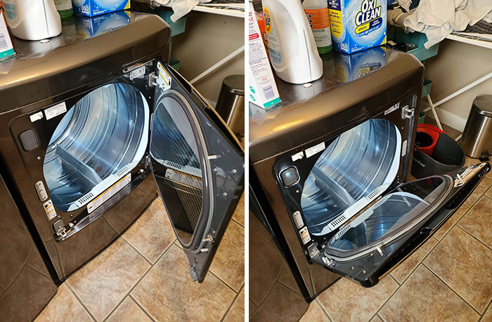 My Dryer's Door Opens From The Top And Side