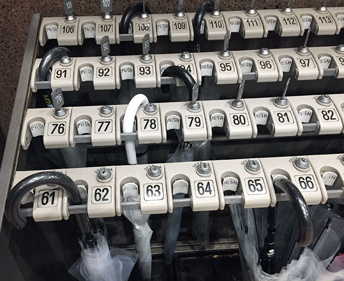 Umbrella Rack Has Locks And Keys To Keep Your Umbrellas Safe From Thieves