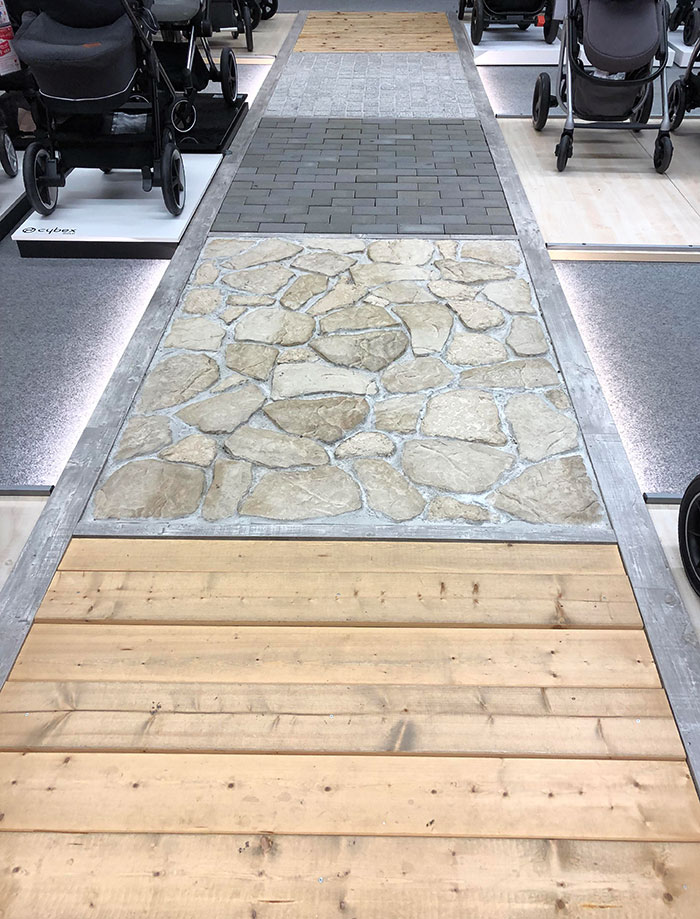 This Baby Store Has Different Surfaces To "Road Test" The Strollers