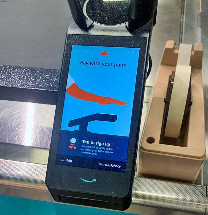 My Local Whole Foods Allows Payment Via Scanning Your Hand