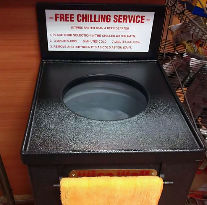 I Saw This Cooling Station At A Liquor Store