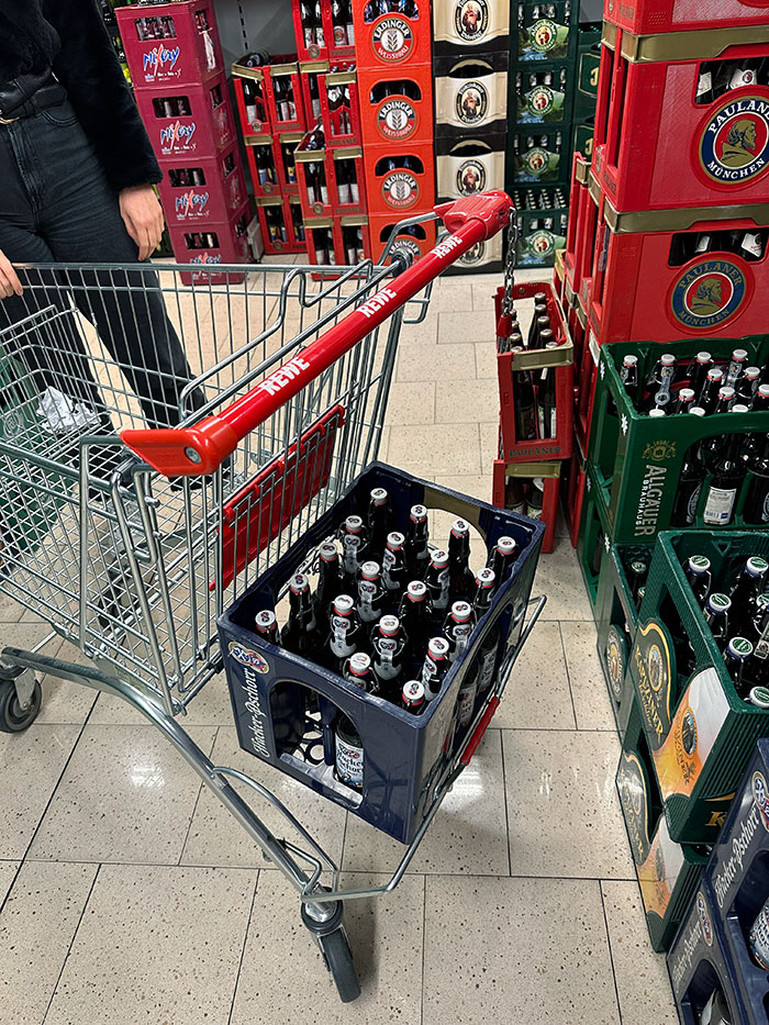 Shopping Carts In Germany Have A Special Beer Crate Holder In The Back
