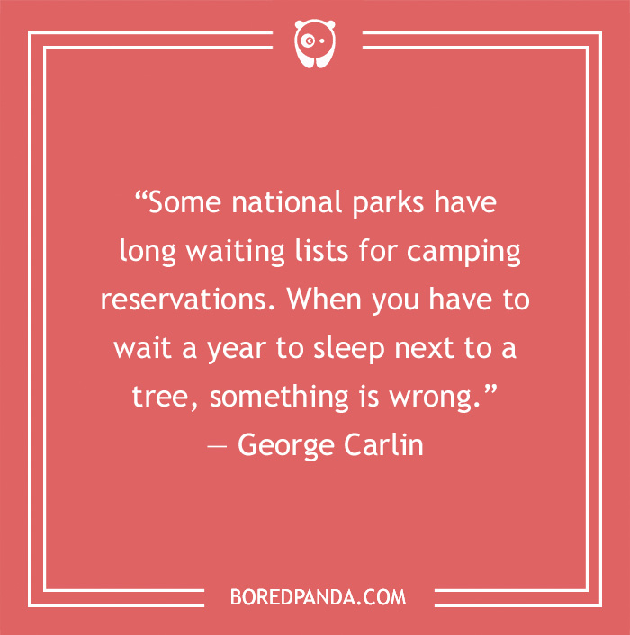 George Carlin quote about social problem