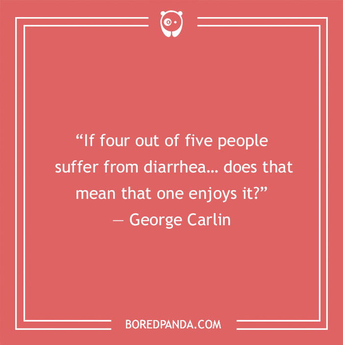 George Carlin quote on irony