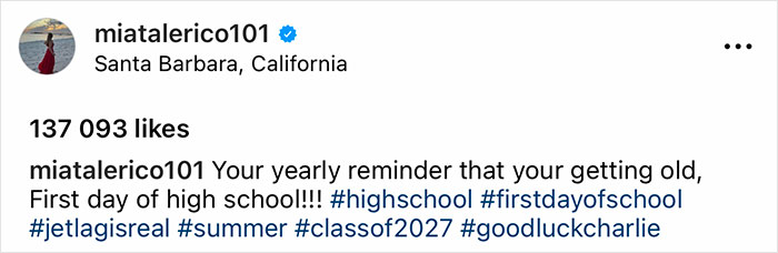The Baby From The 'Good Luck Charlie' Meme, M&iacute;a Talerico, Celebrates Her First Day Of High School