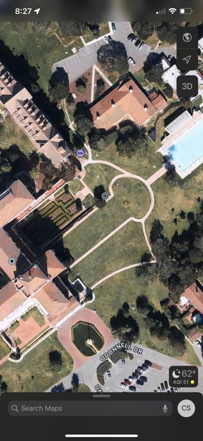 Peculiar Sidewalk Formation At Monterey Naval Post Graduate School