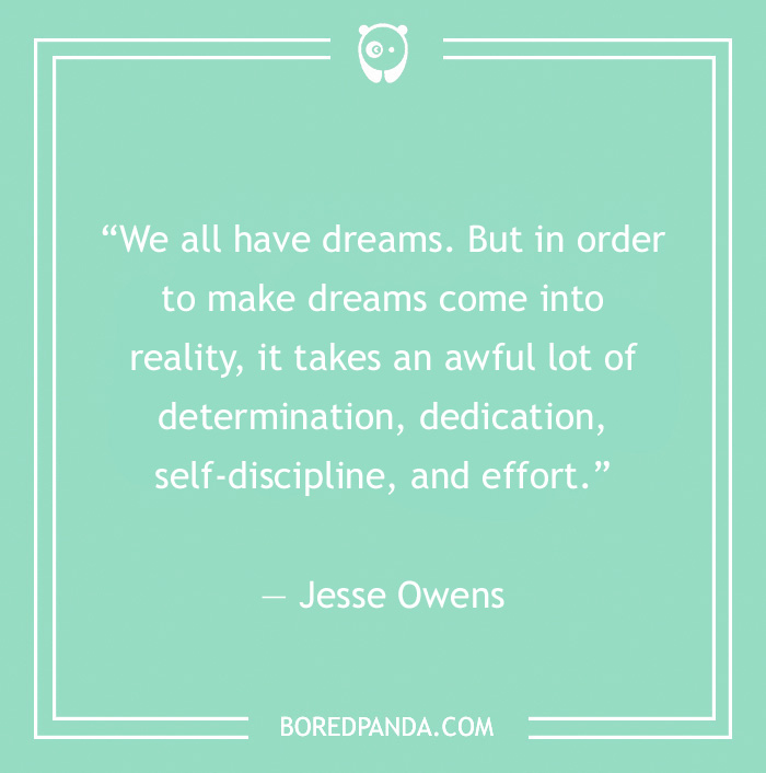 Jesse Owens quote on dreams  - 11