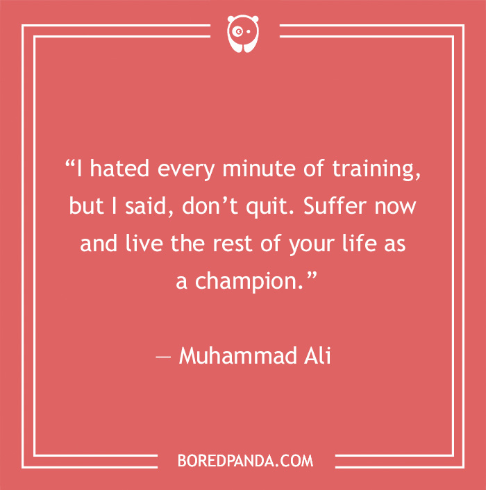 Muhammad Ali quote on training  - 16