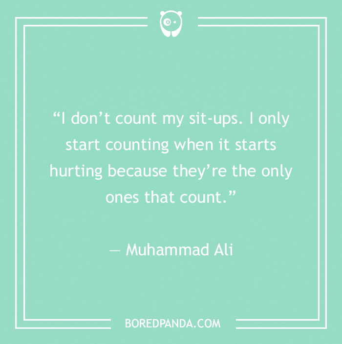 Muhammad Ali quote on sit-ups - 17
