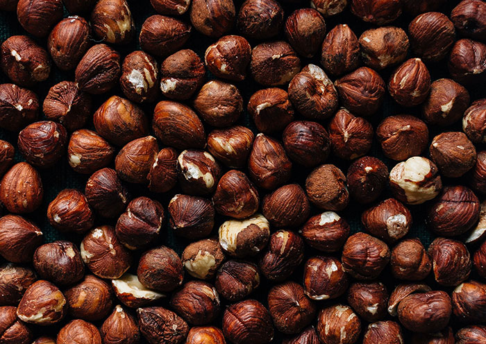 Roasted hazelnuts 