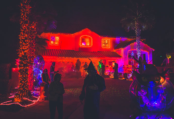 Halloween themed house