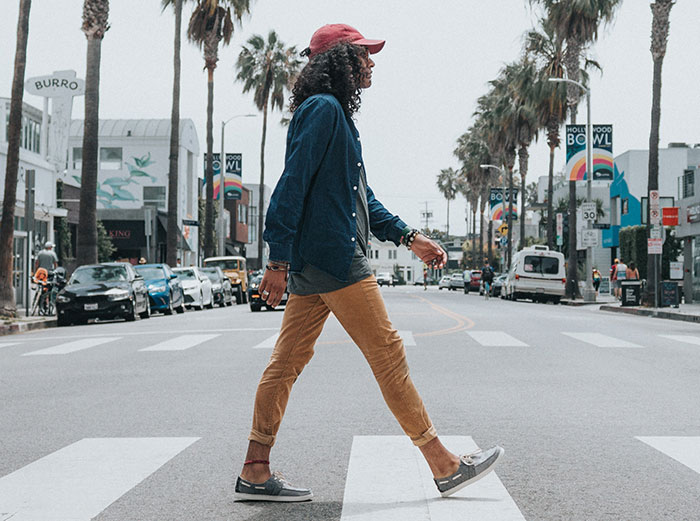 Man walking at the street