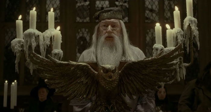 Albus Dumbledore speaking
