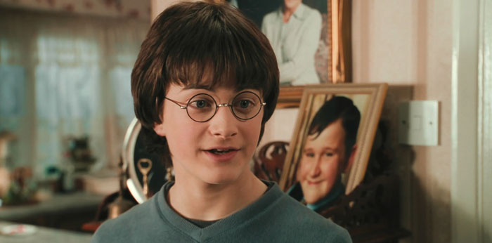 Harry Potter in the room speaking