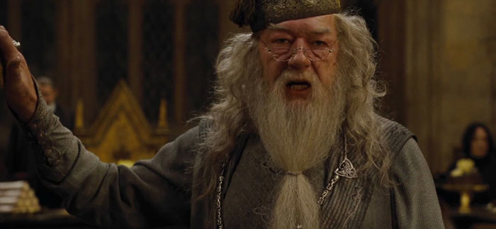 Albus Dumbledore speaking