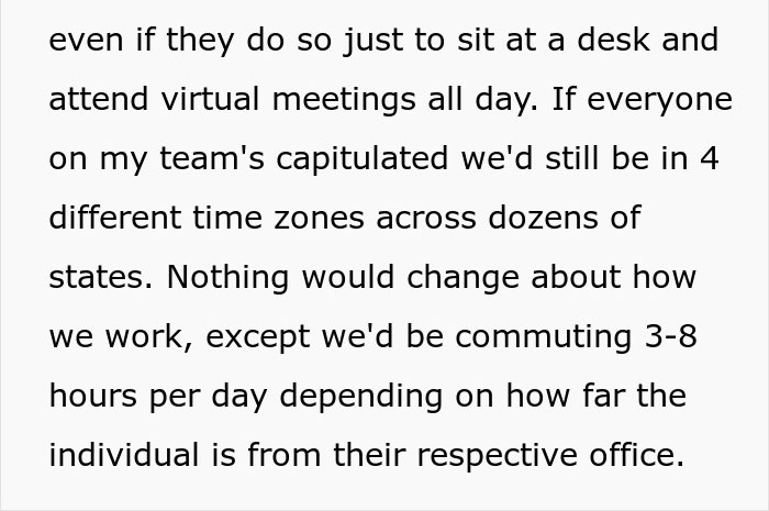 Worker Given 90 Days To Return To Office Or Be Terminated, Refuses To Go Down Without A Fight
