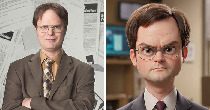 I Imagined What The Office Characters Would Look Like If They Were Part Of A Disney Or Pixar Animated Series (28 Pics)