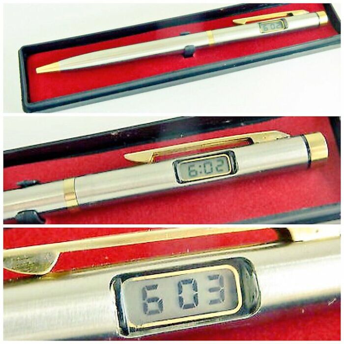 Being '80s Cool With This Bad Boy Pen With A Digital Clock