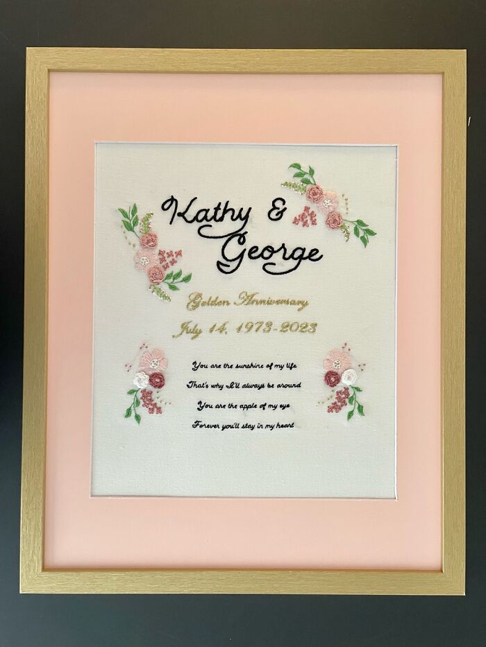 Anniversary Present For My Aunt And Uncle