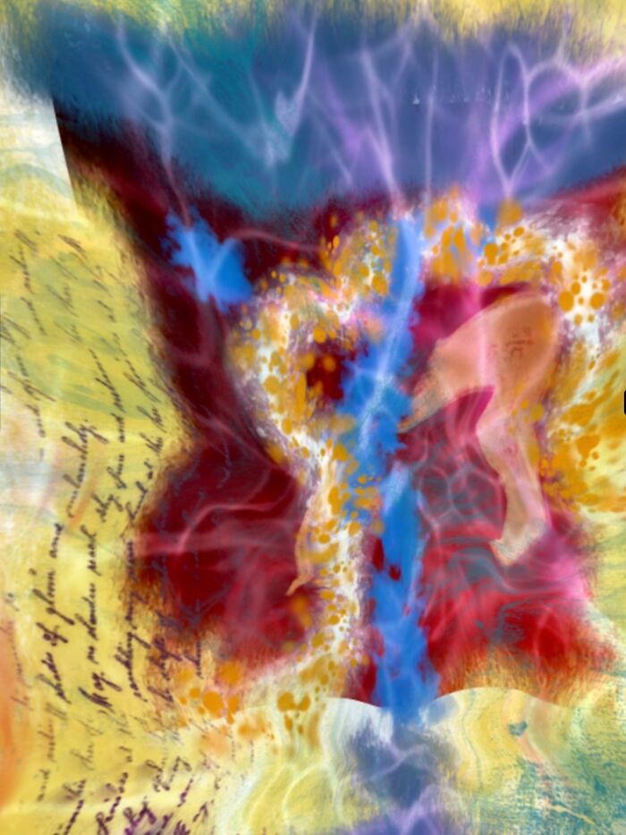 Digital Abstract Art. Released At Last By Angela Simms (C) 2023