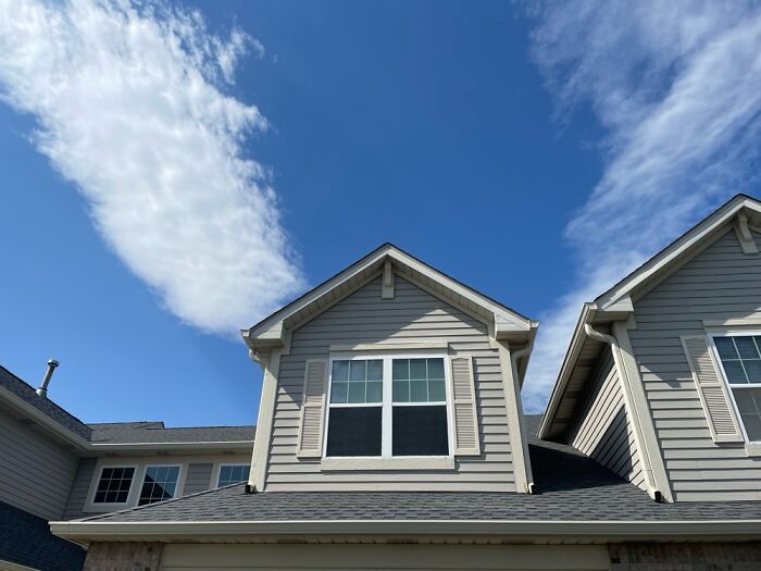 The Clouds Look Like Wings So I Took Pictures Of Some Houses With Them