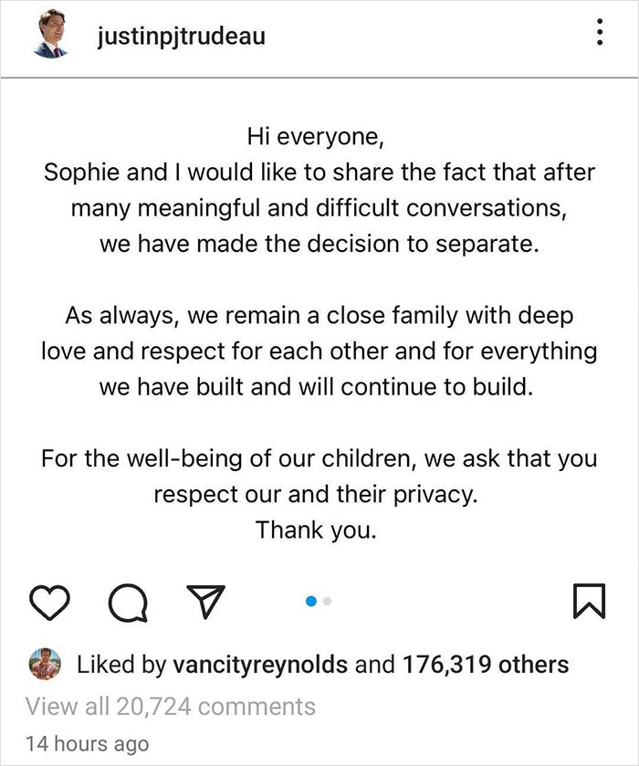 Canadian PM Justin Trudeau And His Wife End Marriage Of 18 Years Canadian PM Justin Trudeau And His Wife End Marriage Of 18 Years