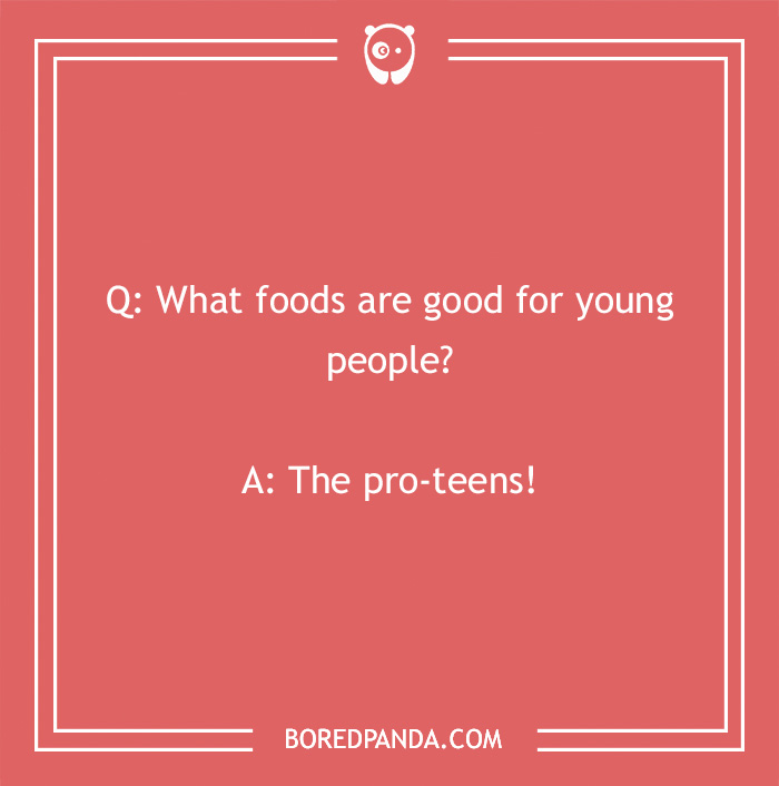 Laffy Taffy joke about healthy foods for young people, with a playful punchline.