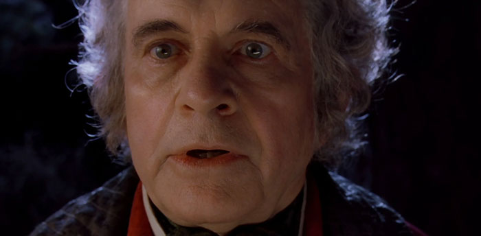 Bilbo Baggins surprised