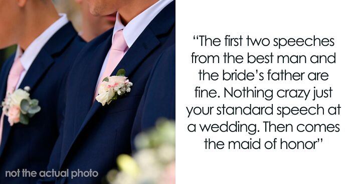 Guests Left Mortified After MOH Exposes The Bride During Wedding Speech